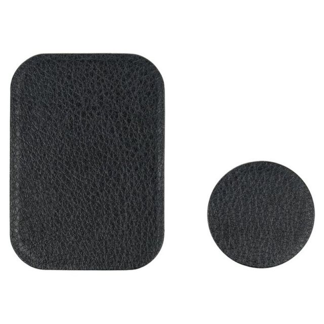 Techsuit (2 pack) Metal Plate (MP02) with PU Leather Cover Black