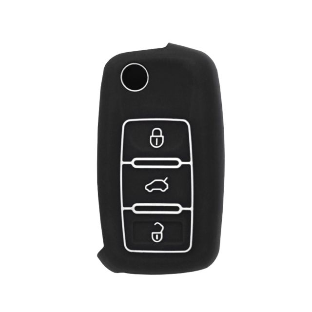 Techsuit Car Key Case (2001.05) VW Passat (B5, B6)/Skoda/Seat White