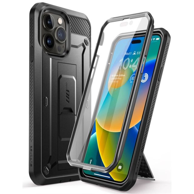Supcase Unicorn Beetle Pro 360 Full Cover Πλαστικό Ανθεκτική Μαύρο (iPhone 14 Pro)