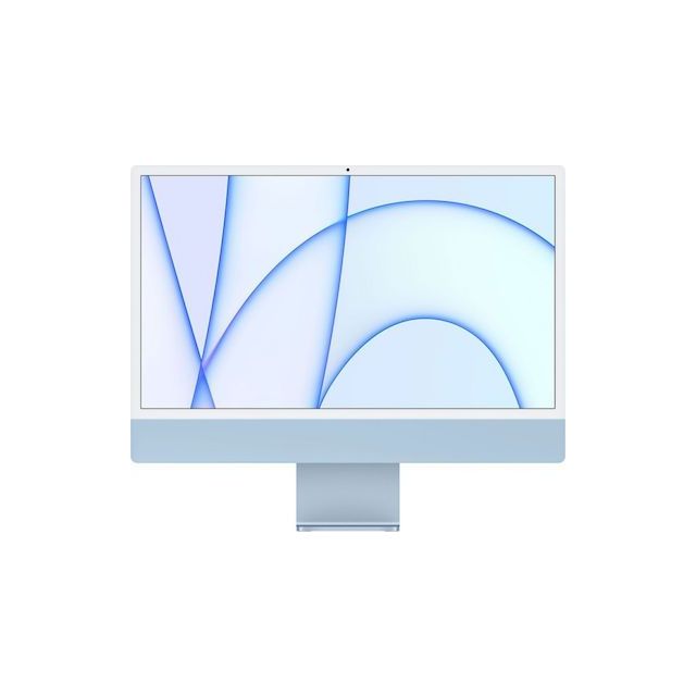 Apple iMac (Retina 4.5K, 24" 2021, 2 TBT3, M1) | Apple M1 | 8GB | 256GB SSD | Integrated | Blue | Refurbished Grade A